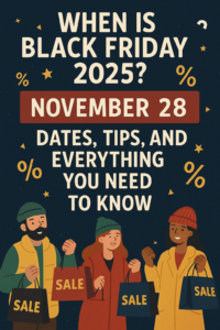 make image on this topic "When is Black Friday 2025? Dates, Tips, and Everything You Need to Know"